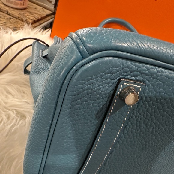 Hermes Blue Jean Birkin 30 handbag - immaculate - Picture 6 of 16